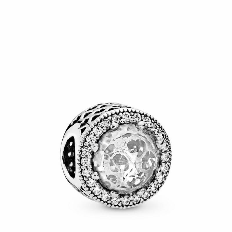 Pandora Australia Radiant Hearts Charm - Sterling Silver | MPUJNH321